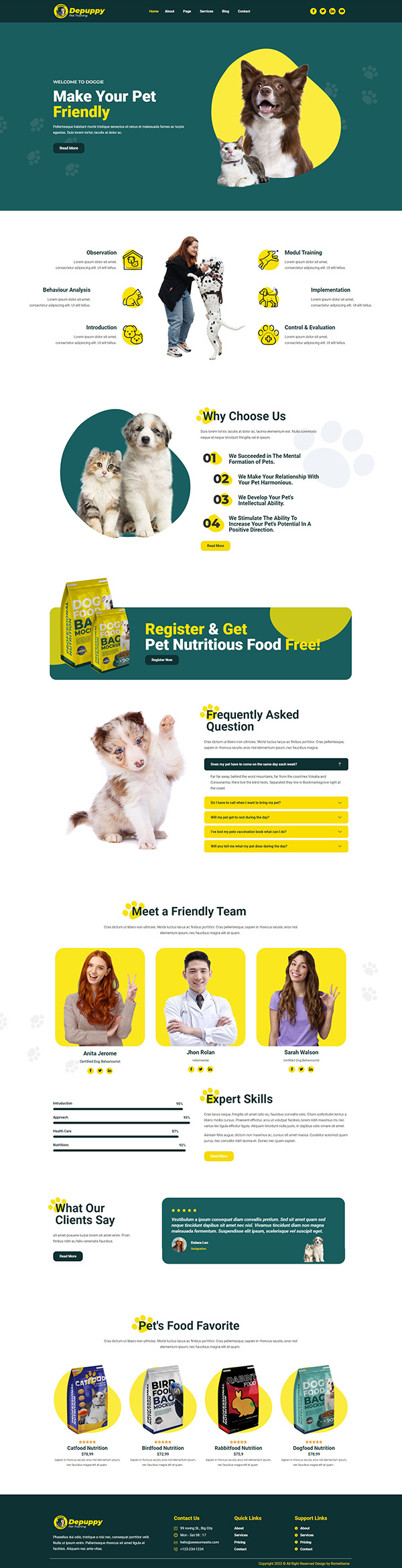 Homepage design concept